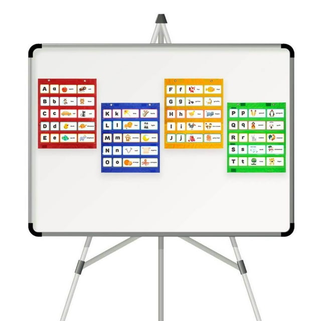 ziyahi Magnetic Pocket Chart Double-Sided chart learning cards pocket wall daily hanging Hanging Schedule pocket chart Pocket Chart Red
