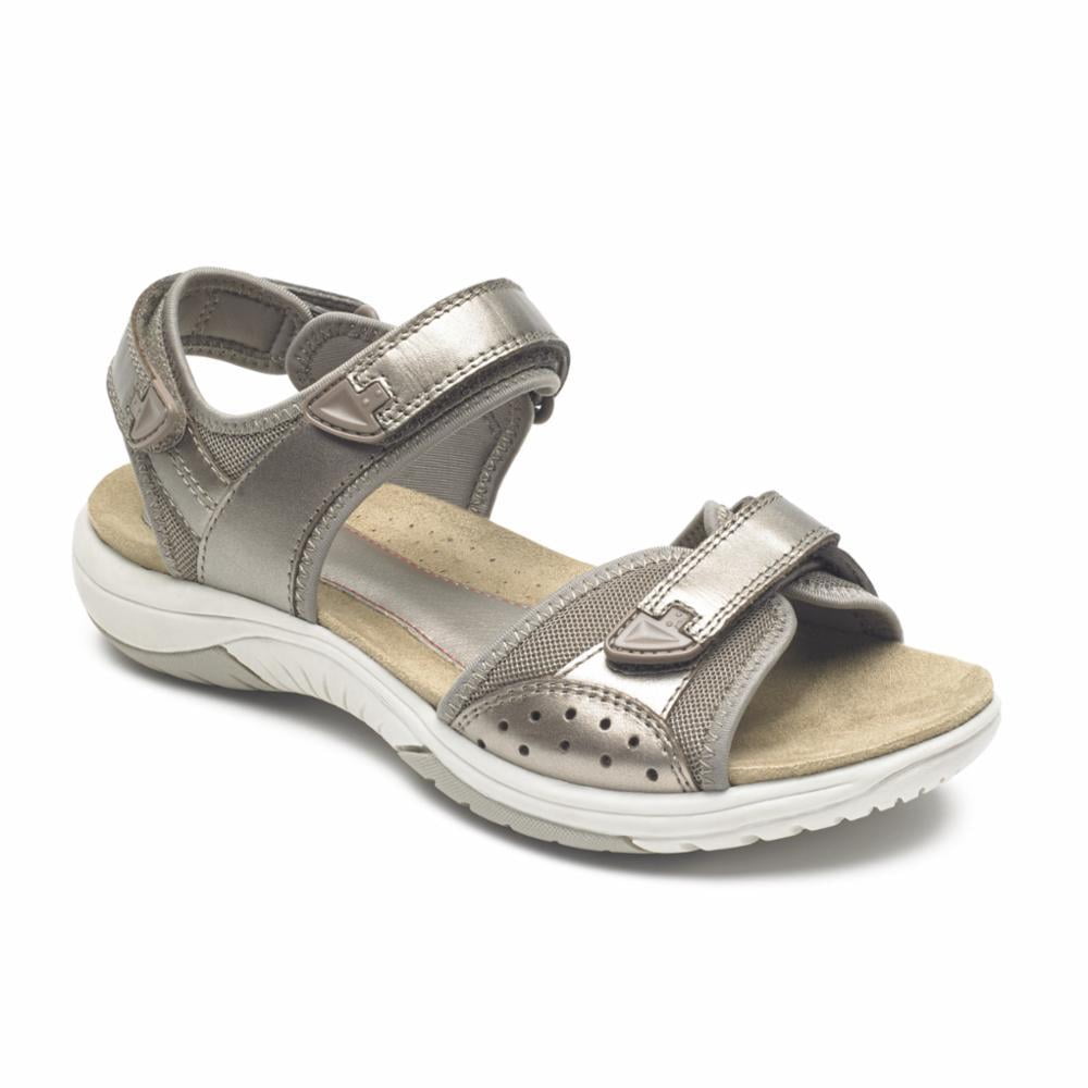 rockport women's franklin three strap sport sandal