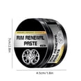thumbnail image 3 of 80g Aluminum Alloy Wheel Hub Scratch Repair Paste, Oxidation Yellowing Removal Rim Polish Care Wax with Sponge, Restores Mirror Shine, 3 of 9
