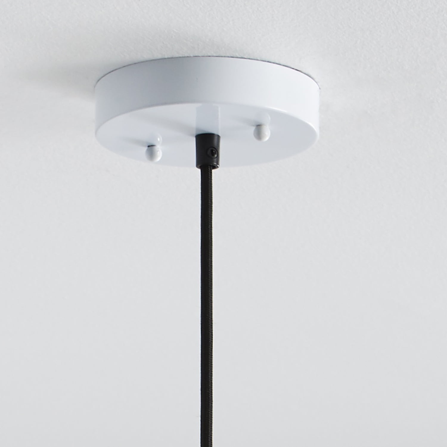 (2 pack) Better Homes & Gardens 55" Industrial White Pendant Ceiling Light, All Metal Fixture Adjustable Cord
