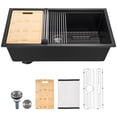 thumbnail image 1 of VEVOR 33 inch Granite Kitchen Sink Undermount Single Bowl Drop-In Basin for RV Bar, 1 of 9