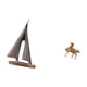 thumbnail image 4 of Escultura de velero,Estatua de velero,decoración de barco de vela,velero,Figura decorativa de resina con forma de velero,Figura de caballo,Adorno de caballo,escultura animal,decoración de, 4 of 7