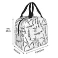 thumbnail image 3 of Lsque Lavender Flowers Pattern Lunch Bag Women/Men Insulated Lunch Box,Small Leakproof Cooler Food Lunch Containers Reusable High Capacity Lunch Tote Bags, 3 of 6