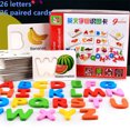 thumbnail image 1 of Wooden ABC Alphabet Learning Letter Cards Fruit Vegetable Cognitive Early Educational Toys, 1 of 8