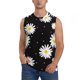 thumbnail image 1 of Fotbe Daisies Flowers Men's Camiseta sin Mangas Estampada para Hombres, Playera Casual para Gimnasio, Entrenamiento, Playa-Small, 1 of 7