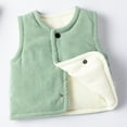 thumbnail image 2 of Nyeemya Newborn Photoshoot Vest Jacket Baby Boys Girls Cozy Lightweight Velvet Sleeveless Vest Coat Green 130, 2 of 5