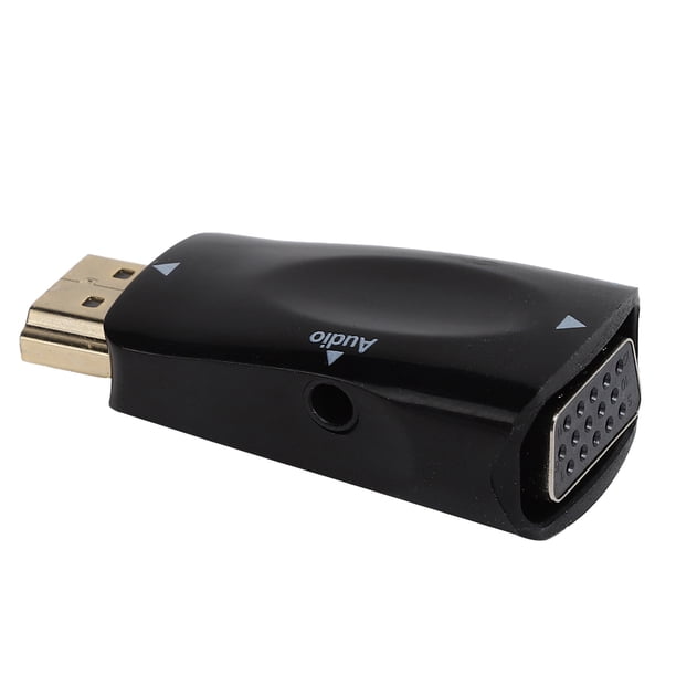 Convertidor De Interfaz Multimedia De Alta Definición A VGA, Adaptador De Interfaz Multimedia HD 1080P Carcasa ABS Buena Compatibilidad Para PC Para DVD Para Computadora Portátil
