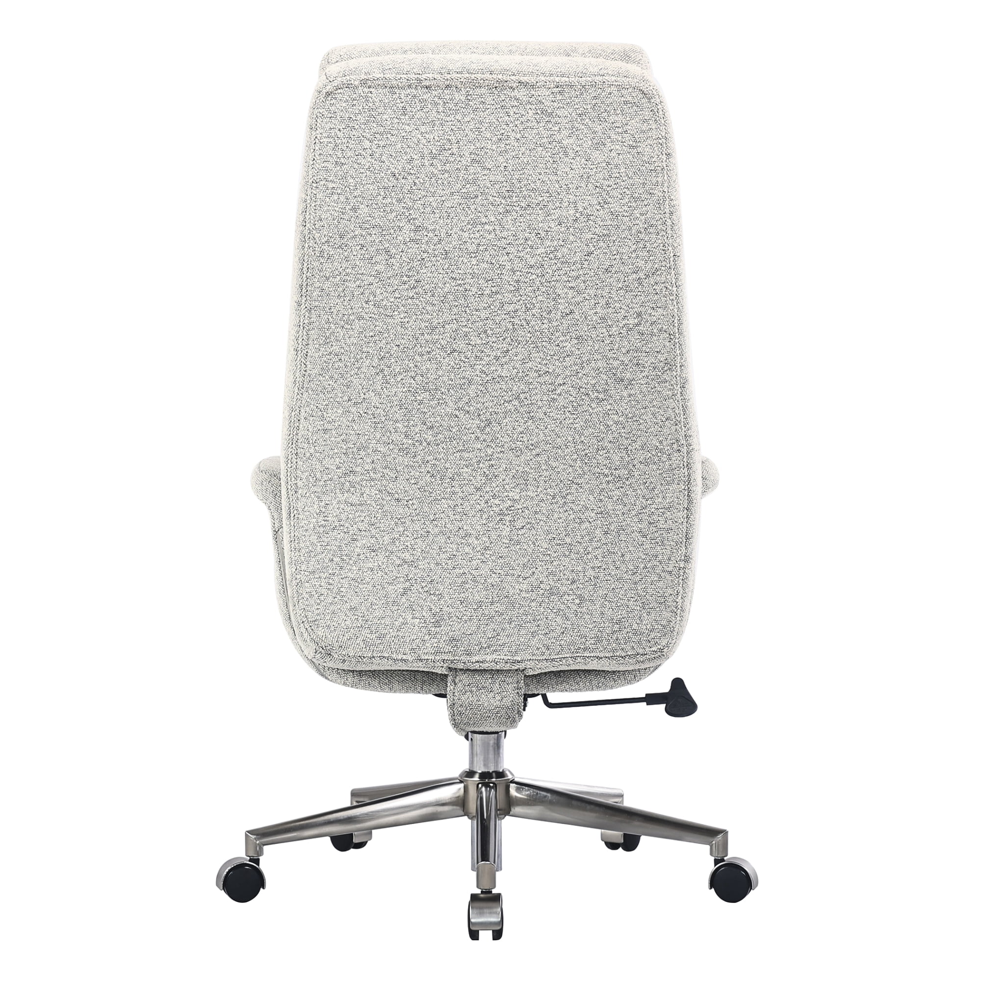 Realspace® Modern Comfort Pizana Bouclé Fabric High-Back Executive Office Chair, Light Sand/Brushed Nickel, BIFMA Compliant