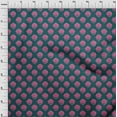 thumbnail image 3 of oneOone Viscose Jersey Fabric Floral Block Printed Craft Fabric BTY 60 Inch Wide, 3 of 5