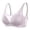 Purple, variant on Gymayou Women Thin Jacquard Mesh Wireless Sports Bra Breathable Yoga Bralette Adjustable Strap Light Support Workout Bra for Daily Beige L