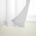 thumbnail image 2 of TOWN & COUNTRY BASICS Cabana Solid Heavyweight Indoor Outdoor Curtains, Light Filtering Opacity with Grommet Top, Water Repellent, 2-Pack Set, 54"x63", White, 2 of 11