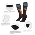 thumbnail image 3 of Balery Sunset Western Cowgirl Calcetines novedosos Calcetines deportivos Calcetines hasta la rodilla Calcetines de algodón Calcetines originales y geniales, 3 of 6