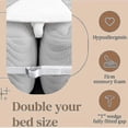 thumbnail image 2 of 20cm Bed Bridge Mattress Connector To Make Twin Beds Into King Wedge Mattress With Mattress Strap For Guest Living Room, 2 of 3
