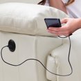 thumbnail image 3 of CorLivingPlush Power Reclining Bonded Leather Loveseat with USB Port, 3 of 9