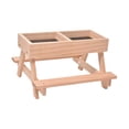 thumbnail image 2 of Comedero de madera para pollos y ardillas, sin residuos, contenedor de alimentación de 24 cm de alto Madera clara, 2 of 9