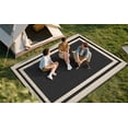 thumbnail image 6 of Outdoor Plastic Waterproof Rug 5'x 8' for Patio, Porch, Deck, Backyard, Balcony, Reversible, 6 of 9