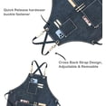 thumbnail image 5 of Delantal de lona ajustable de gran tamaño con bolsillos, delantales para hombres y mujeres, delantal de lona grueso impermeable, 5 of 5