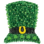 amscan Deluxe Green Tinsel Leprechaun Hat | Party Decoration