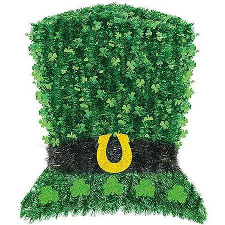 amscan Deluxe Green Tinsel Leprechaun Hat | Party Decoration