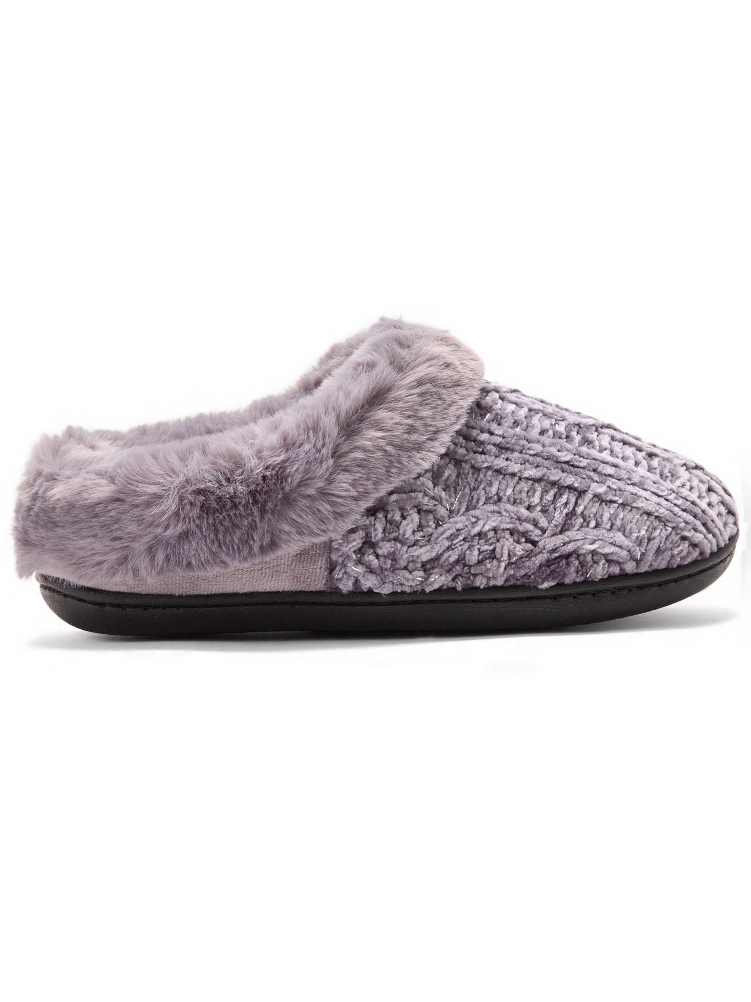 Dearfoams Cozy Comfort Women's Luxe Chenille Knit Clog Slippers