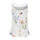 thumbnail image 4 of Puntoco Camisetas ajustadas para mujer Camiseta sin mangas de cuello redondo con estampado de moda informal y holgada de verano para mujer, 4 of 5