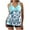 Light Blue, variant on EINCcm Tankini Swimsuits for Women Plus Size Two Piece Bathing Suit with Boy Shorts Wide Strap Beach Swimdress