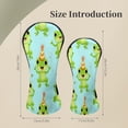 thumbnail image 2 of Golf Head Covers for Woods and Driver Waterproof Leather Golf Club Head Covers for Women Men Golf Driver Fairway Wood Headcover Cheerful Frog Celebration Mural, 2 of 7