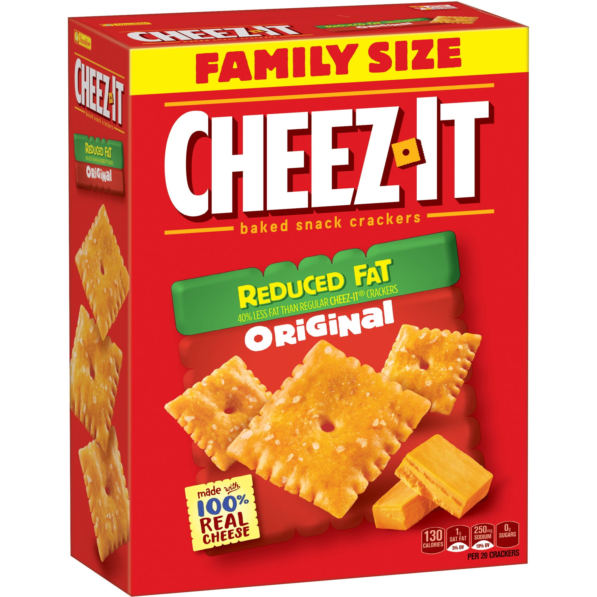 Cheez-It Reduced Fat Original Baked Snack Crackers 19 oz. Box by Sunshine Biscuits, LLC