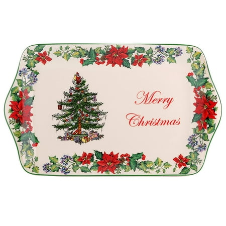 Spode Christmas Tree Rectangular Platter Christmas Tree 2016 Annual Edition Dessert Tray, Introduced in 2016 By Spode ()