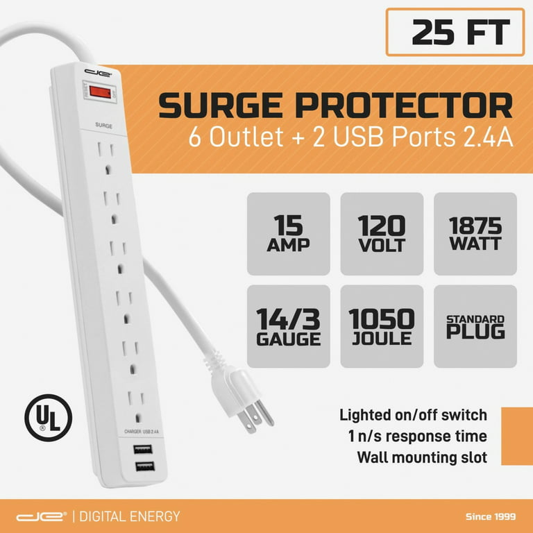 Refrigerator Surge Protector, Ortis Double Outlet Electronic Surge  Protector … – ASA College: Florida