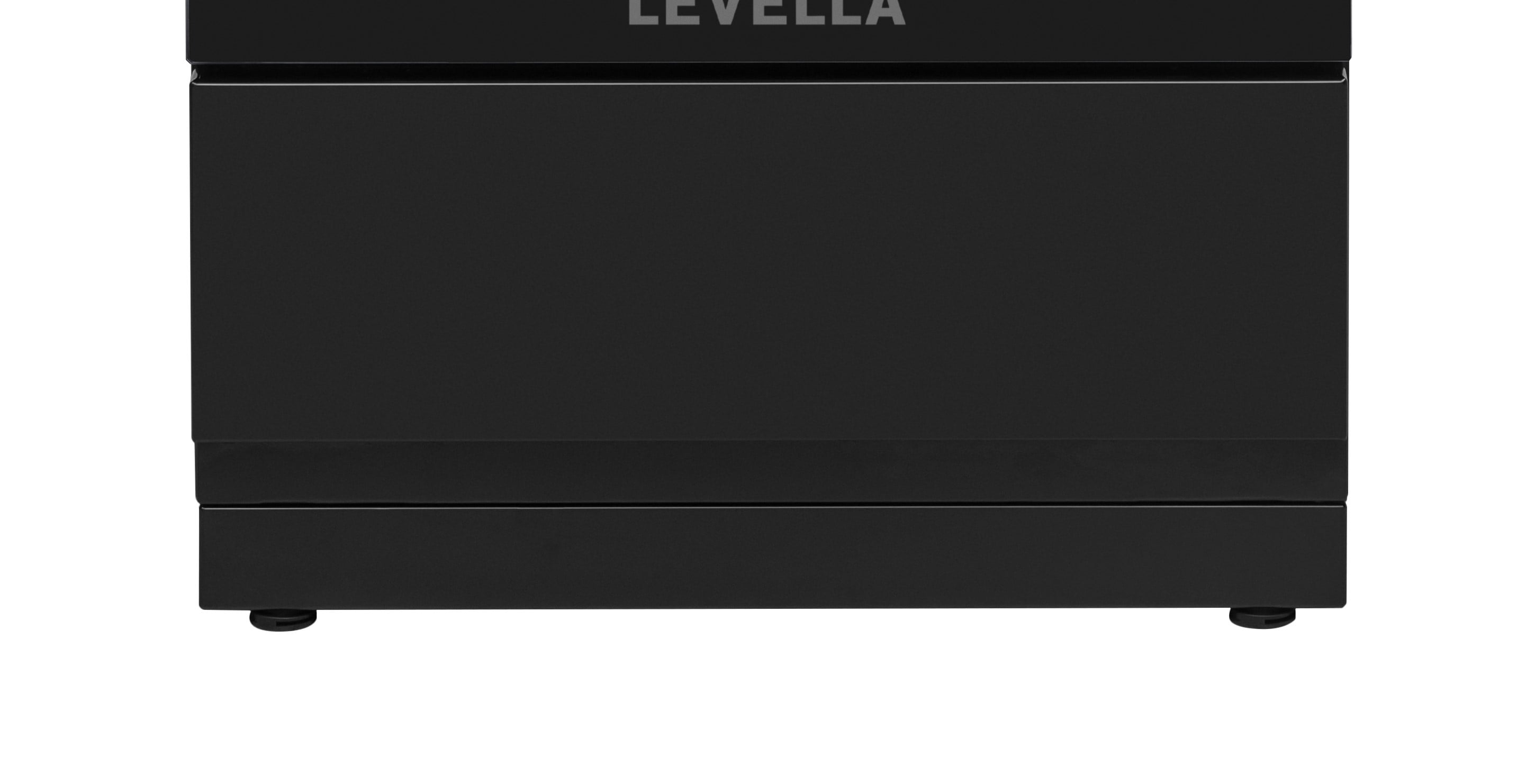 Premium Levella PREV2407VB 24" Vitroceramic Cooktop Electric Range with 4 Burners and 2.4 Cu. Ft. Single Convection Oven - Black
