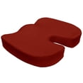 thumbnail image 2 of Bookishbunny 2pc Memory Foam Lumbar and Seat Cushions Set for Orthopedic Pain Relief Helps Sciatica Non Slip Seat, 2 of 9