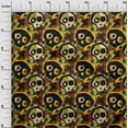thumbnail image 2 of oneOone Cotton Poplin Twill Seal Brown Fabric Skull Fabric For Sewing Printed Craft Fabric By The Yard 56 Inch Wide, 2 of 4