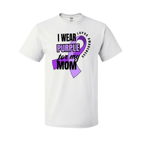 Inktastic I Wear Purple for My Mom Lupus Awareness T-Shirt