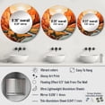 thumbnail image 4 of Designart "Bold Landscape Of Canyon Desert Sunset" Canyon Round Mirror Wall Decor Traditional - Large Orange Round Office Mirror - Round Mirror - 29" x 29", 4 of 6
