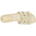 thumbnail image 5 of Sam Edelman Bay Modern Ivory Perla Slides Open Toe Slip On Leather Flats Sandals (Modern Ivory Perla, 10.5), 5 of 6