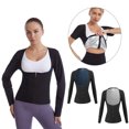 thumbnail image 1 of Cheers.US Sauna Jacket Heat-trapping Wear Resistant Deep U Neck Women Waist Trainer Vest Slim Corset Blend Fabric Sauna Tank Top Zipper Weight Loss Body Shaper Shirt, 1 of 7