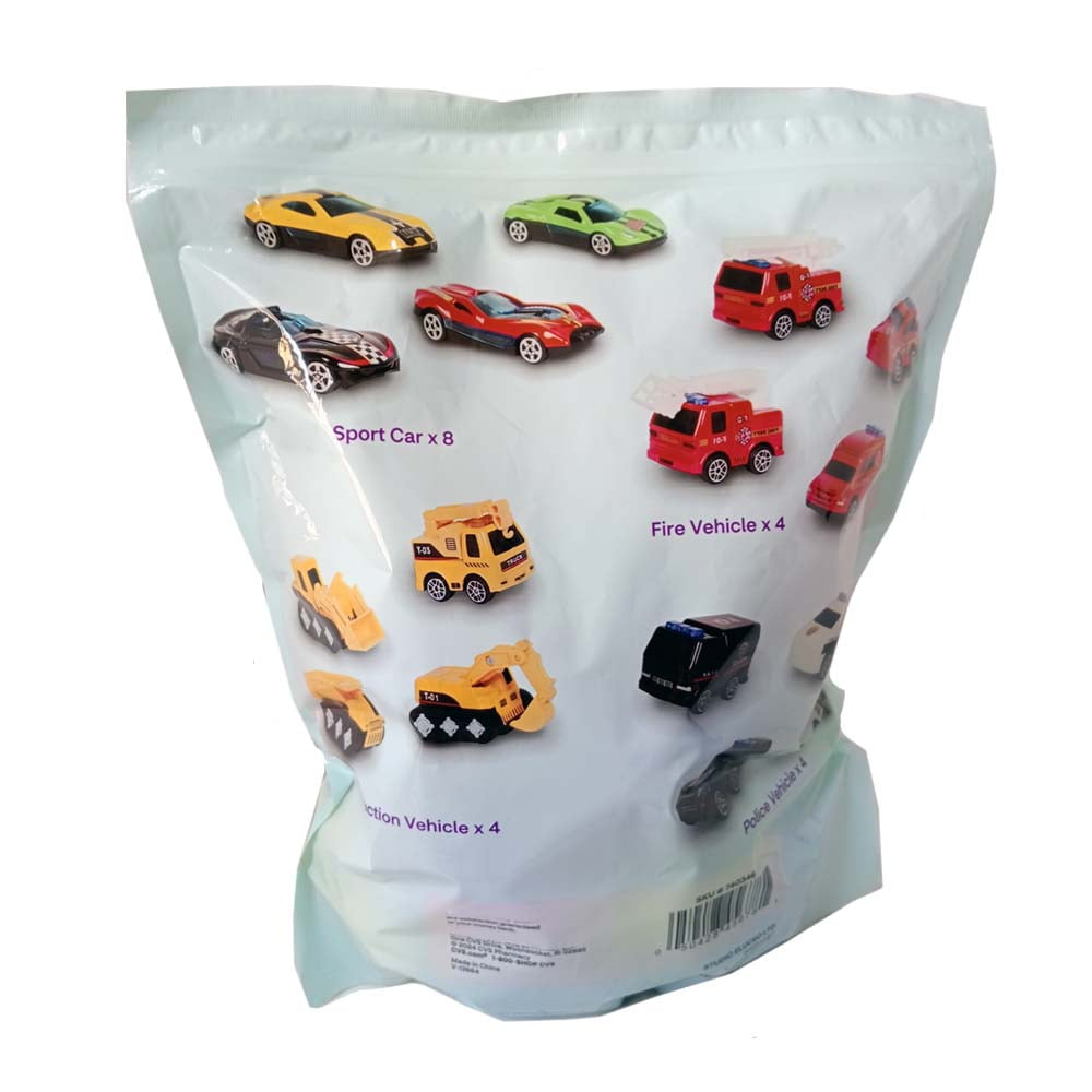 Easter Egg Hunt Eggs Pre-Filled with Car Toys - 24 ct Plastic