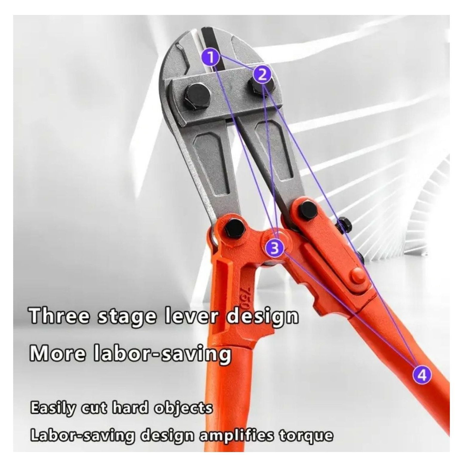 12" Mini Bolt Cutters - Heavy Duty Steel Wire Cutter, Fence Cutter, Small Chain & Screw Cutters with Ergonomic Grip