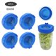 thumbnail image 4 of Set of 4 easy-rinse and drain plastic sprouting lids for wide mouth jars, 4 of 4