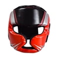 thumbnail image 3 of jinwen Boxing Headgear Adjustable Breathable Full Coverage for Karate Muay Thai MMA Red S, 3 of 9