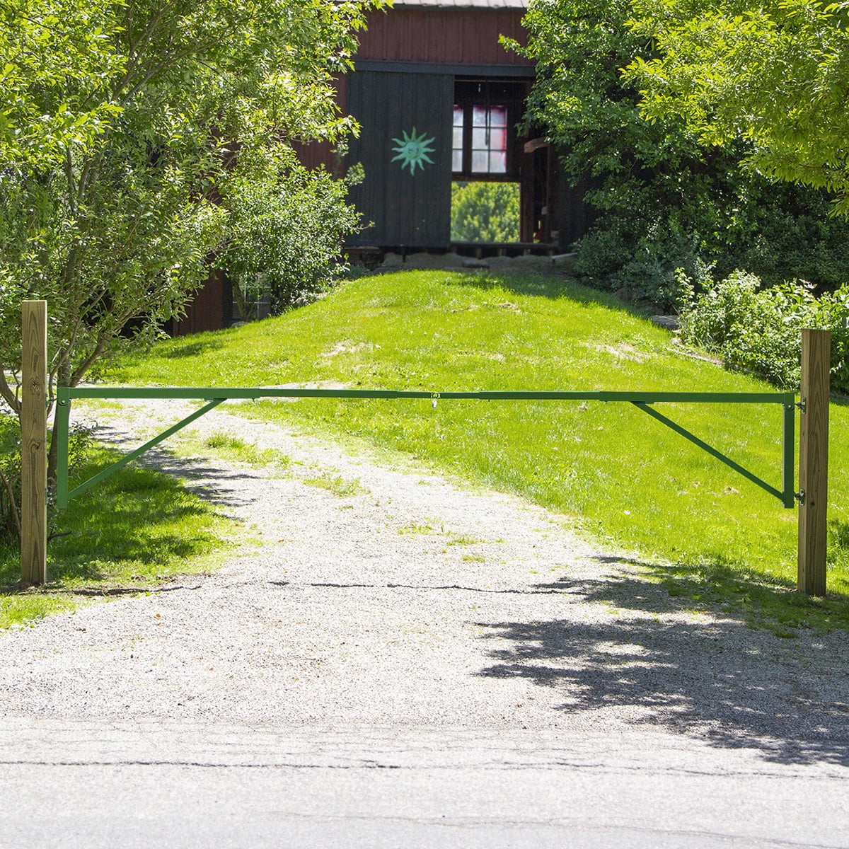 Hinged Barrier Gate 12ft Grn