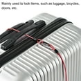 thumbnail image 5 of Uxcell 2.5mmx1m Coated Security Steel Cable Luggage Lock Wire Rope Double Loop Red, 5 of 5