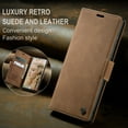 thumbnail image 4 of Feishell Slim Wallet Phone Case for Samsung Galaxy S24 Ultra 6.8 inch,Premium PU Leather Magnetic Closure Folio ID Credit Card Slots Shockproof Protective Flip Kickstand Phone Cover,Brown, 4 of 11