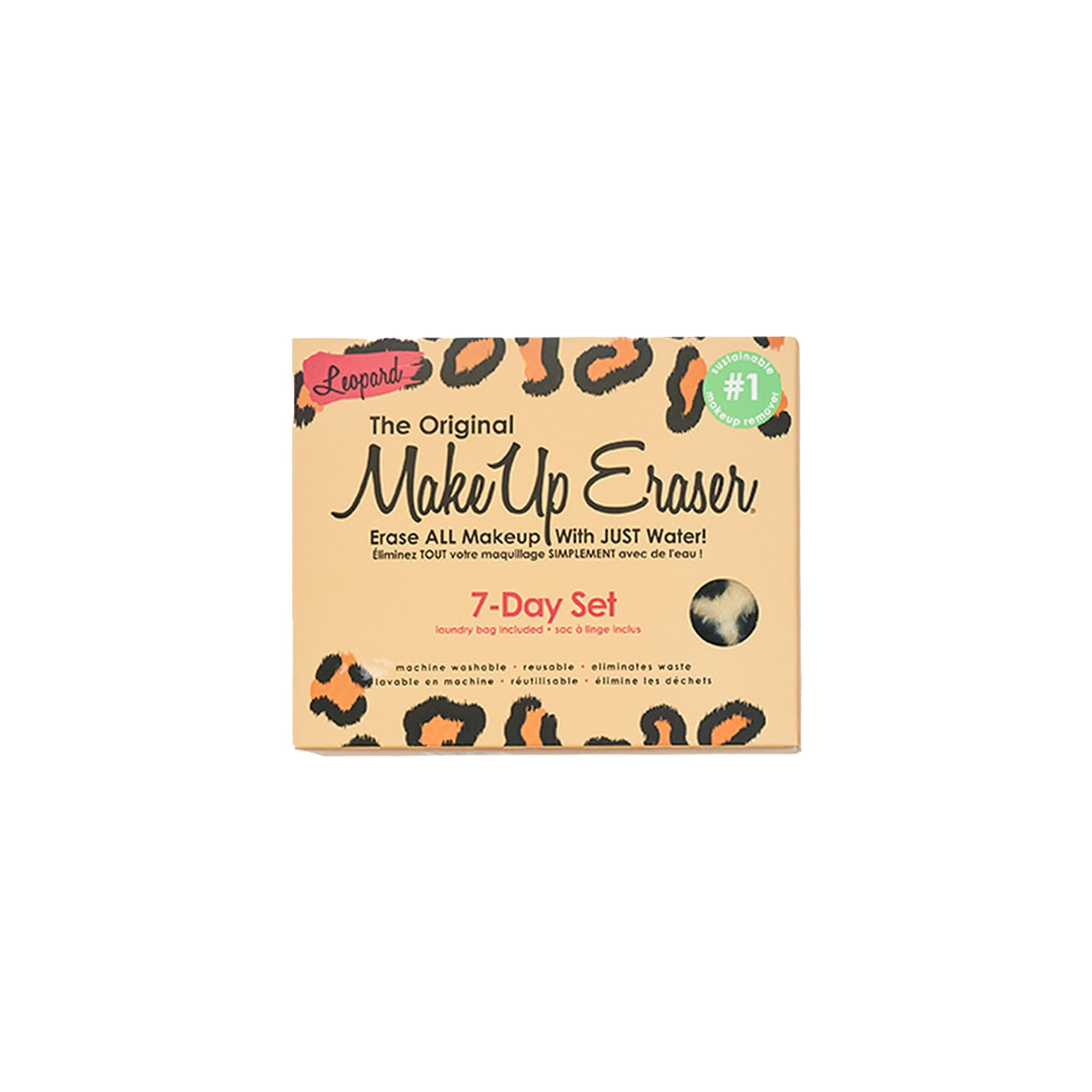 The Original MakeUp Eraser 7 Day Set for Adults and Teens, Leopard