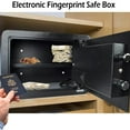 thumbnail image 6 of SereneLife SLSFE18FP Electronic Fingerprint Combination Safe Box w/ Keys, Black, 6 of 6