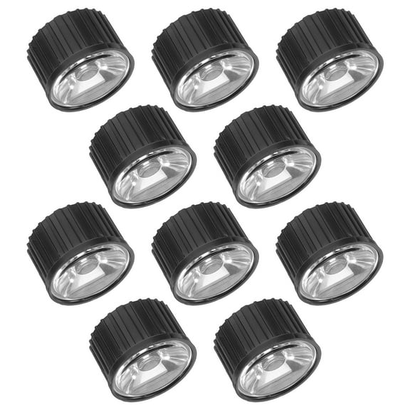 Worgeous  10 Sets LED Lens Bulbs Replaceable Ring Reflector Flashlight Transparent