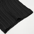 thumbnail image 5 of Men's Casual Button Up Shirt Polyester Blend | Short Sleeve Stand Collar With Breathable Fabric Beach Shirt | Sun Protection Vacation Tops Comfortable Daily | Zenithor,Black L, 5 of 9