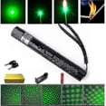 thumbnail image 2 of Laser Flashlight 303 200 Mw Laser Pointer Green With Adjustable Focus And Star Filter Pattern, 2 of 5
