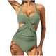 thumbnail image 1 of Moda mujer cómodo traje de baño sólido e impreso sin espalda siamés traje de baño OAVQHLG3B Store lin121212, 1 of 4